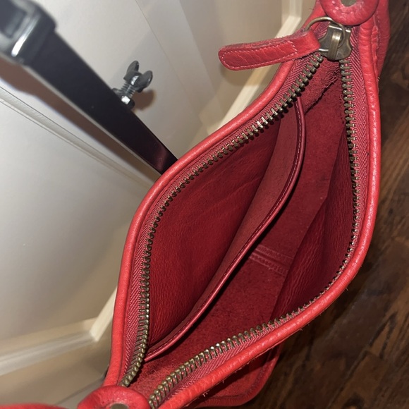 Coach Red Suede Shoulder Bag - Picture 6 of 6